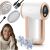 Berdsen White and Rosegold Electric Fabric Shaver with accessories and model