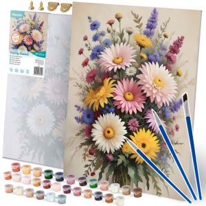Massido Number Painting Set 40x50cm - Flowers