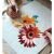Painting the Massido Flowers Paint by Numbers Kit, close up