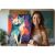 Woman holding finished Massido Paint by Numbers Kit - Cats