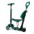 Ricokids Todi Green Scooter with adjustable seat and push bar