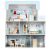 Ricokids 3-story blue wooden dollhouse interior view