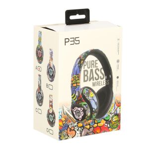 P35 Pure Bass Wireless Headphones Packaging - Kik
