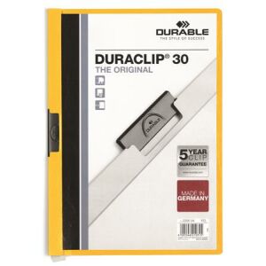 DURABLE DURACLIP 30 Yellow Clip File for A4 Documents - Durable