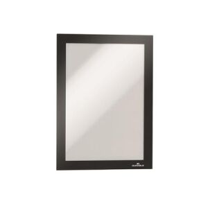 DURABLE Infokeret, A5, öntapadó háttal, mágneses előlappal, DURABLE "DURAFRAME", ezüst-fekete