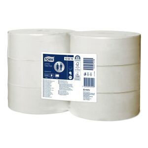 Tork Jumbo Toalettpapír tekercs, 2 rétegű, 6 tekercs, közületi használatra - Tork
