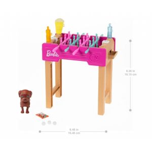 Zestaw do gry w piłkę nożną Barbie Foosball z akcesoriami - Akcesoria dla lalek