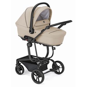 CAM Taski Sport stroller in beige, 3-in-1 convertible pram, side view - Cam
