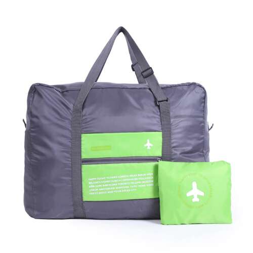 Kézipoggyász méretű, összehajtható táska zöld 40145441