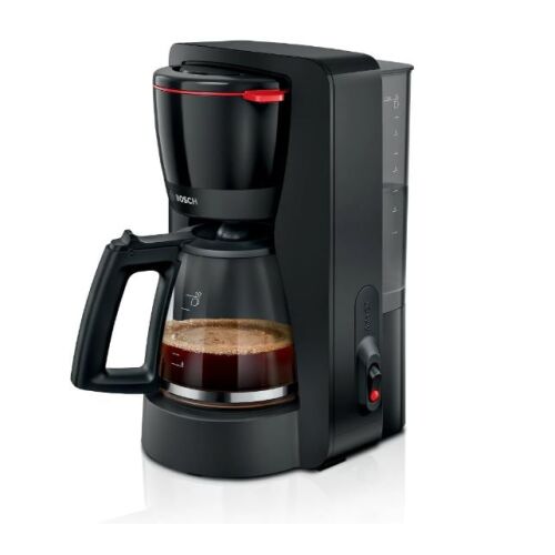 Bosch TKA2M113 Black Filter Coffee Maker on White Background