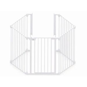 Noma 5 paneles moduláris biztonsági kapu, 73 cm, fehér, gyermekbiztonsági korlát - Biztonság a Babaszobában