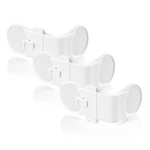 Set 3 sigurante pentru blocare sertare si usi de dulapuri REER 71080 145016497 - Încuietori de siguranță pentru copii