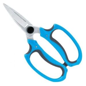 Mercaton kerti olló, virágokhoz, ergonómikus fogantyú, acél pengék, 19, kék 114348789 - Kerti olló és kés