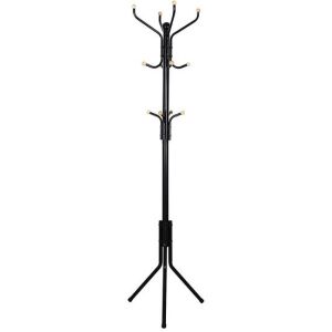 Cuier, Songmics, 12 carlige, metal, negru, 44x44x182 cm 145432863 - SONGMICS Umerașe