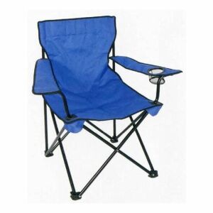 Összecsukható szék kempingbe vagy kertbe, 53x53x90cm, kék, MCT 7251