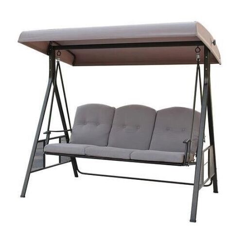 Dubai kerti hintaszék 3 fő részére, szürke, 201x125x180 cm