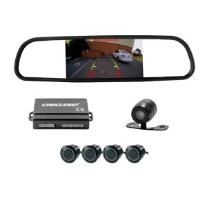 Parkolásérzékelő készlet kamerával és képernyővel a visszapillantó tükörben