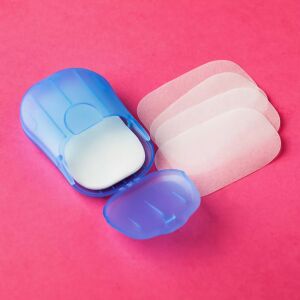 Mini Flippy dozator de săpun de unică folosință cu foi de săpun, albastru - Distribuitor de săpun