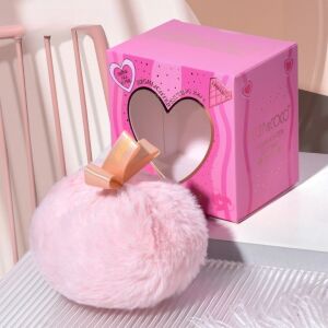 Kiemelő/púderes applikátor, bolyhos szivacsos, Kevin & Coco, 9,6 x 9,6 x 7,2 cm, rózsaszín 114351978 - Smink szivacs