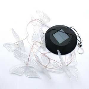 Napelemes világító pillangós szélcsengő kültéri dekorációhoz 140620245 - Napelemes lámpa