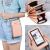 Forever Lovely női crossbody telefon táska, rózsaszín, átlátszó telefon ablakkal, több rekeszes