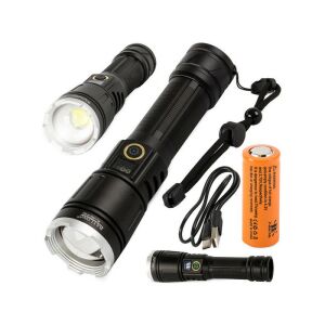 Lanternă tactică cu fir lucios militar XHP160 cu zoom 114354216 - Lanterne