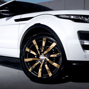 Sada 4 vonkajších tlačených fólií s EcoSolventom, samolepiace, na dekoráciu automobilových diskov, priemer 60 cm, model FJT-28 114355970 - Dekoračné pásy do auta