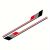 Set 2 stickere autoadezive Tuning, model "Racing Stripes V2", dimensiune 180 x 16,5 cm, culoare Negru + Gri + Rosu 114356002