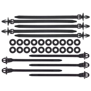 Geko G02935 autóklipsz és rögzítő készlet, 655 darab, tartalmaz kábelkötegelőket, klipszeket és rögzítőket - Jármű karosszéria rögzítő