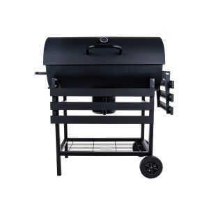 Geko G80514 hengeres faszén grill fedéllel, 71 x 45 cm grill méret - Geko
