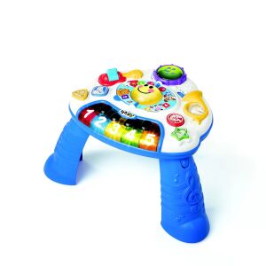Baby Einstein Discovering Music Activity Center, zenei játék babáknak, zongora, gitár, dob, trombita, könyv, fények, hangok - Zenélő játék