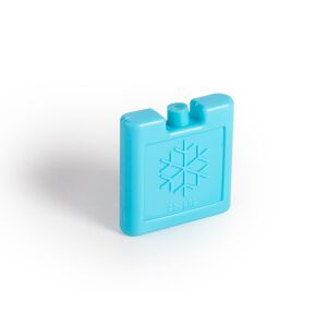 Niebieska plastikowa wkładka chłodząca Ibili do utrzymywania żywności i napojów w chłodzie, 7,5x7,5x1,8 cm, 60 ml - Nośnik żywności i napojów