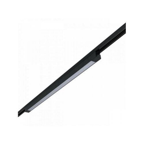 Sínes LED lámpa , track light , lineáris , 1 fázisú , 2 pólusú , 60 Watt , 88 cm , természetes fehér , fekete , Elmark 114361009