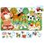 Puzzle CzuCzu Animale de la Fermă, 24 piese, arătând puzzle-ul complet cu toate piesele