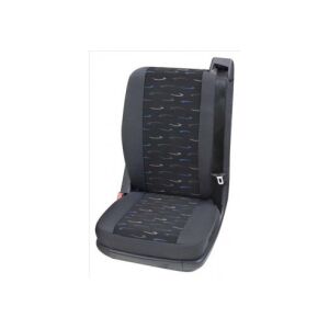 Petex univerzálny poťah na zadné sedadlo, čierny s modrým a sivým vzorom - Autopoťahy