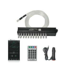 Kit Fibra Optică STAR2 cu 12 canale, 60 fibre, telecomandă și aplicație pentru smartphone - Lămpi decorative