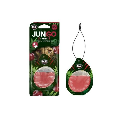 Osvěžovač vzduchu do auta K2 Jungo Cherry, zavesený, vôňa čerešní, 45 dní