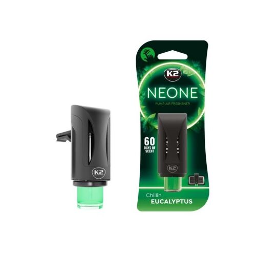 K2 Neone Auto-Lufterfrischer, Chillin Eukalyptus, 60 Tage Duft, Pump-Lufterfrischer