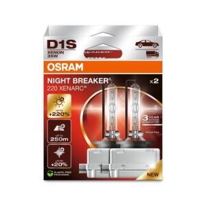 Xenónové žiarovky OSRAM NIGHT BREAKER LASER D1S, o 220% jasnejšie, 2-balenie - Osram