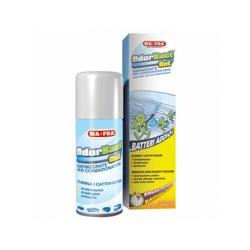 Mafra OdorBact Out Klimaanlagenreiniger Spray, 150 ml, entfernt unangenehme Gerüche, antibakteriell, antiallergisch, schimmelhemmend