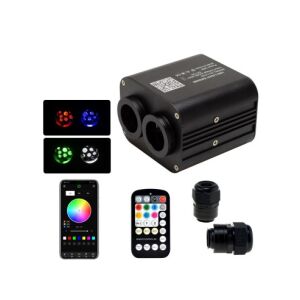 Twinkle RGBW-Lichtleiter-Sternendecken-Set mit App und Fernbedienung, 1100 Fasern, 4 Meter - Deckenleuchten