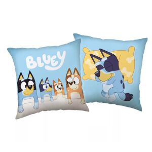 Bluey sleep díszpárna 40x40 cm, kétoldalas nyomtatás - Jerry Fabrics