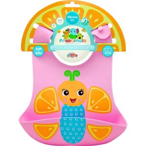 Bavetă silicon, Frootimals, model OrangieFly 114366846 - Bavete, șervețele pentru bebe și Fotolii suspendate