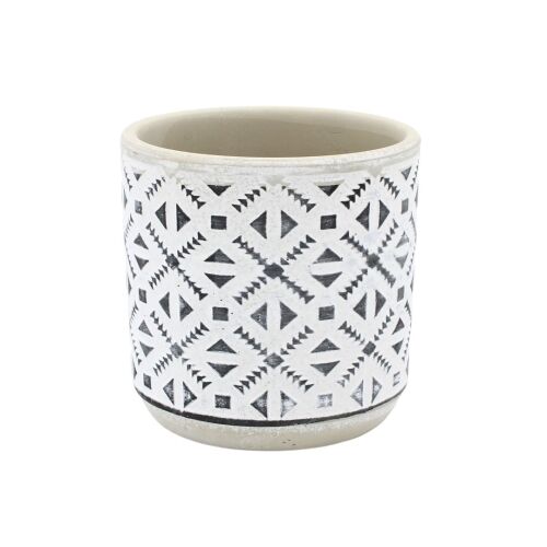 Doniczka ceramiczna o wymiarach 9x9 cm, model trójkąt 114366901