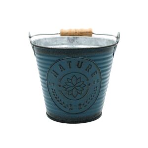 Ghiveci pentru flori tip găletușă turcoaz 10,5cm 114366997 - Ghiveci