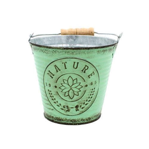 Grüner Eimer Blumentopf 10,5cm 114366998