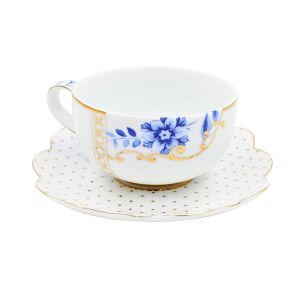 Cană espresso cu farfurioară, colecția Royal White, 125ml, Pip Studio 114367029 - Pip Studio