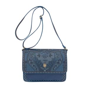 Geantă tip poștaș, Pip Studio, colecția Kyoto Festival, Denim Blue, 25x7x20cm 114367046 - Accesorii pentru îmbrăcăminte