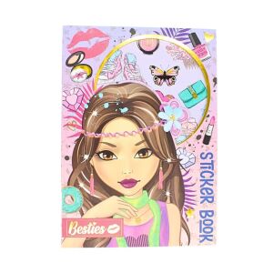 Книга със стикери А5, Besties, модел кафява принцеса