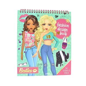 Zelený zápisník, módny dizajn, so samolepiacimi nálepkami, 20 listov, Besties 114968270 - Knihy